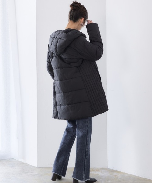 「RIRIYANO」 コート MEDIUM ネイビー レディース_画像5