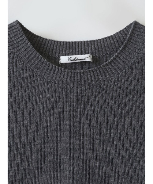 「enchainement」 長袖ニット フリー オフホワイト レディース_画像9