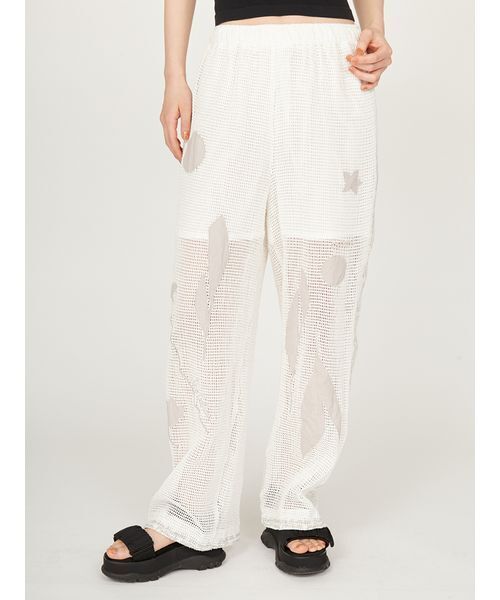 emmi パンツ 「emmi×Leo Lionni」 メッシュパンツ レディース