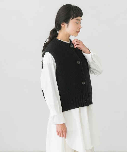 かぐれ ニットベスト FREE ブラック レディース : ZOZOTOWN Yahoo!店
