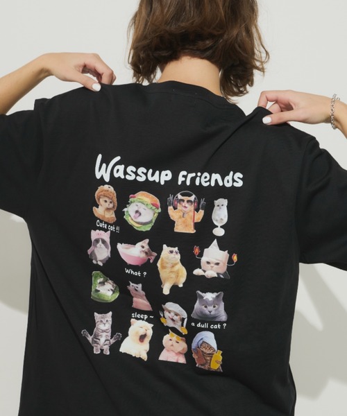 Unitage（ユニテージ） tシャツ ネコフレンズTEE レディース