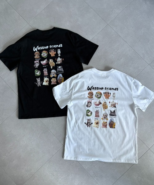 Unitage（ユニテージ） tシャツ ネコフレンズTEE レディース