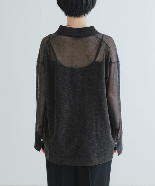 URBAN RESEARCH ニット セーター ラミー混スキッパーシアー