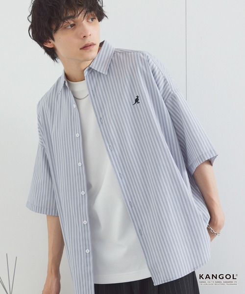 KANGOL（カンゴール） シャツ 別注ロゴ ワンポイント刺繍 レギュラー