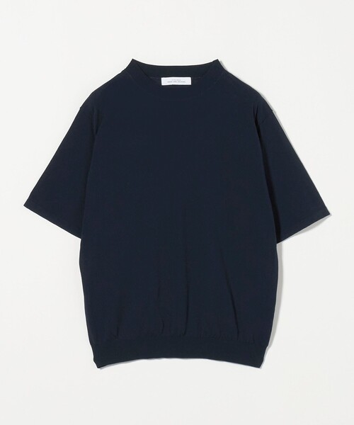 AURALEE半袖ニット　クルーネック黒　サイズ4 green label relaxing セーター ニット A+ テンジク クルー