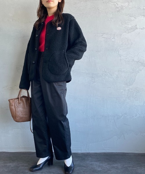 「Vincent et Mireille」 ノーカラージャケット 38 ブラック レディース_画像5