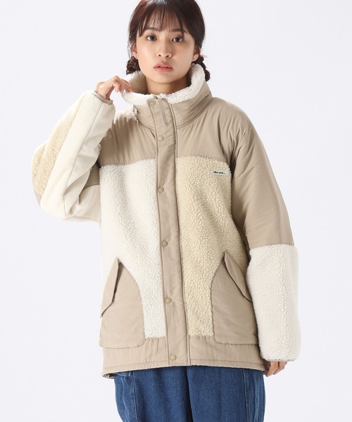 niko and…（ニコアンド） ジップアップブルゾン MEDIUM ホワイト