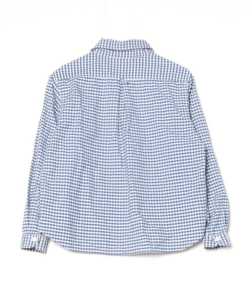 Danton 「DANTON」 チェック柄長袖シャツ 34 ブルー メンズ