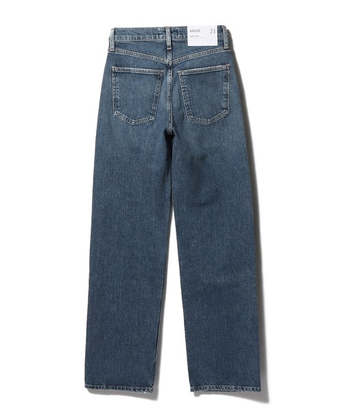 新品　AGOLDE ストレートジーンズ ダークグレー AGOLDE ダメージ ストレートジーンズ | ブルー | FARFETCH JP