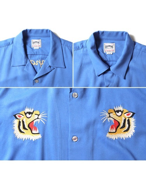 HOUSTON シャツ 「HOUSTON ヒューストン」 VIETNAM TIGER EMB