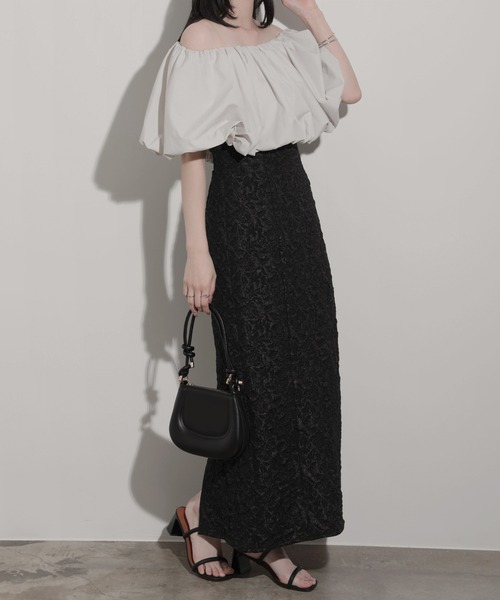 スカート ジャガードナローバックスリットスカート : ZOZOTOWN Yahoo