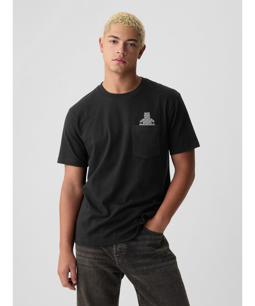 「GAP」 半袖Tシャツ L ホワイト メンズ