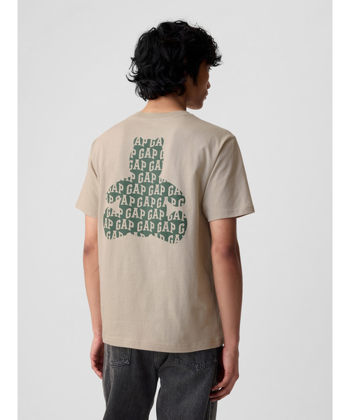 「GAP」 半袖Tシャツ L ホワイト メンズ