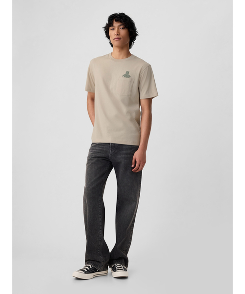 「GAP」 半袖Tシャツ L ホワイト メンズ