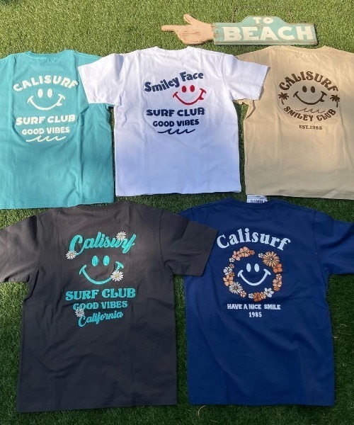 「CALI SURF」 半袖Tシャツ 2 ホワイト メンズ