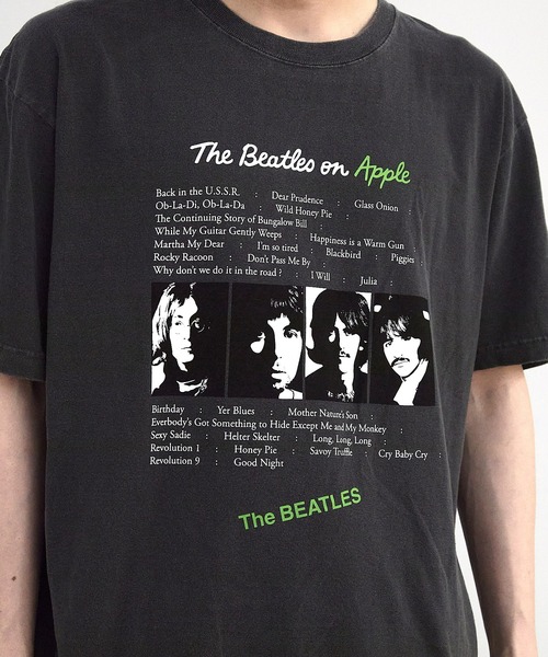 THE BEATLES ALL MY LOVING Tシャツ プリント ブラック THE BEATLES ALL MY LOVING Tシャツ プリント ブラック