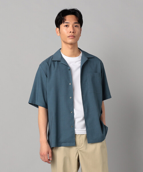 【新品、未使用】コンフェクト　カバーシャツ　半袖　リネン 46.jpg