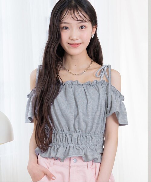 algy tシャツ カップ付きデザイントップス キッズ 子供服 女の子