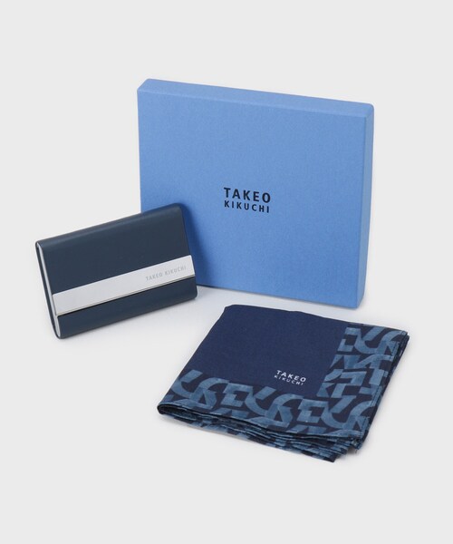TAKEO KIKUCHI ハンカチ名刺入れセット : ZOZOTOWN Yahoo!店