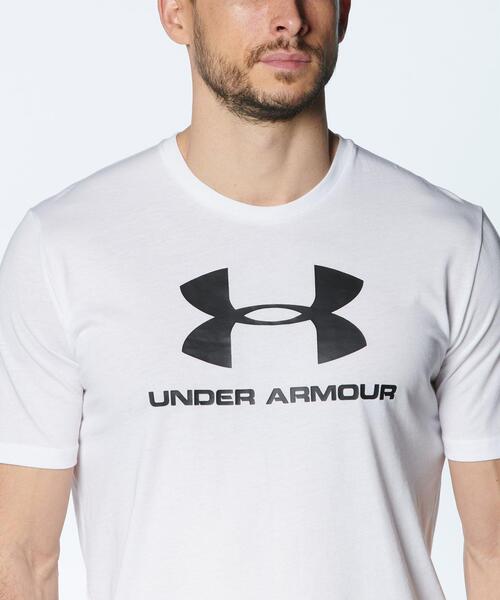 「UNDER ARMOUR」 半袖Tシャツ L グレー メンズ