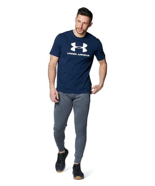 「UNDER ARMOUR」 半袖Tシャツ L グレー メンズ