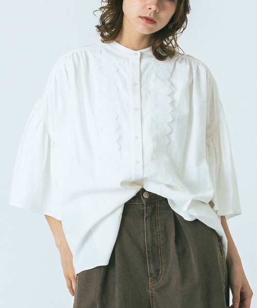 ROSE BUD（ローズバッド） ブラウス シャツ (GENE HEAVENS)LACE YORK