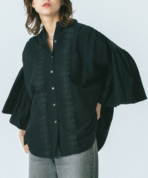 ★TV衣装★　ROSE BUD　ラッフルブラウス 3ss505-top.jpg