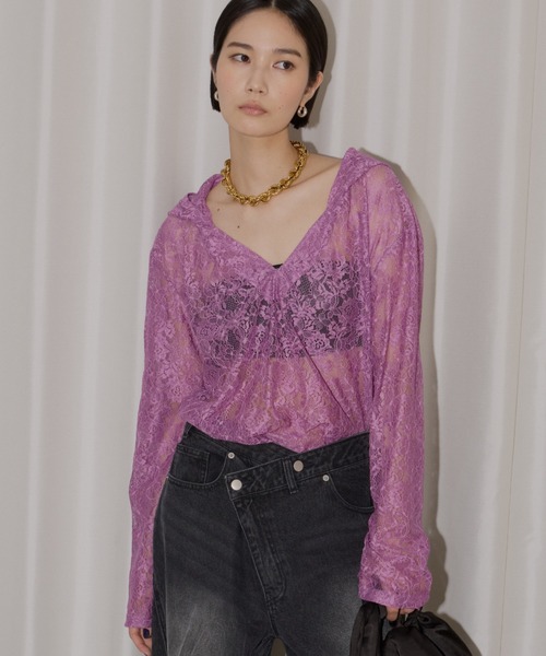 tシャツ Lace hoodie / レースフーディー レディース : ZOZOTOWN Yahoo
