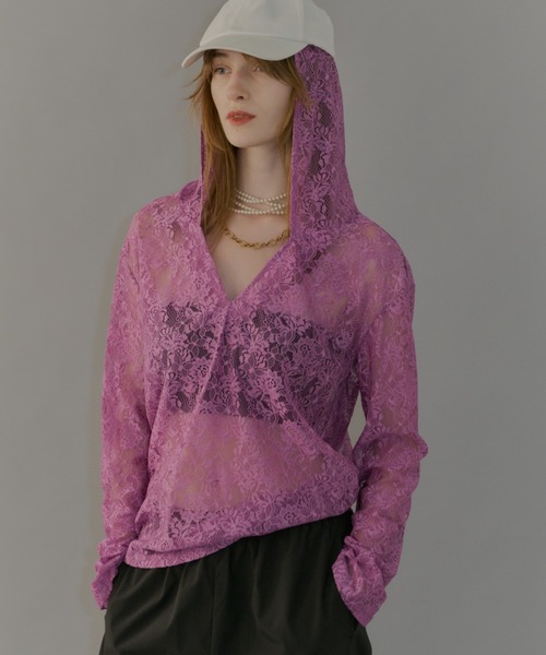 tシャツ Lace hoodie / レースフーディー レディース : ZOZOTOWN Yahoo