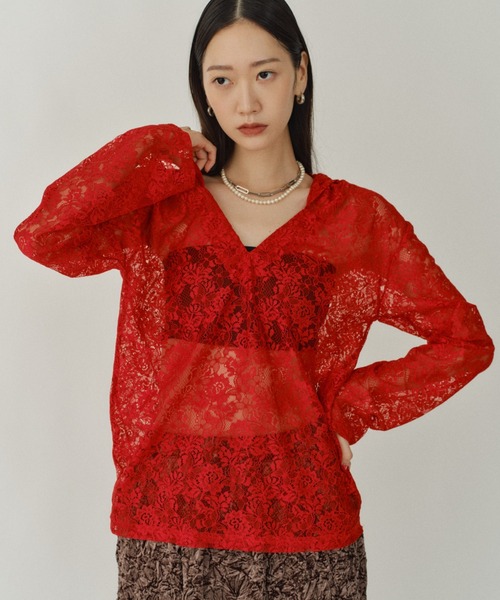 -yae-様 tシャツ Lace hoodie / レースフーディー レディース : ZOZOTOWN Yahoo