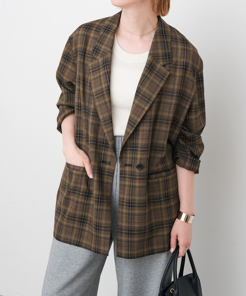 Spick & Span TWシアールーズジャケット Spick＆Span コート アウター 手洗い可 / TWシアールーズ