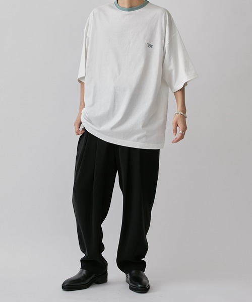「Lui's」 「Neucon」半袖Tシャツ 2 ライトグレー メンズ