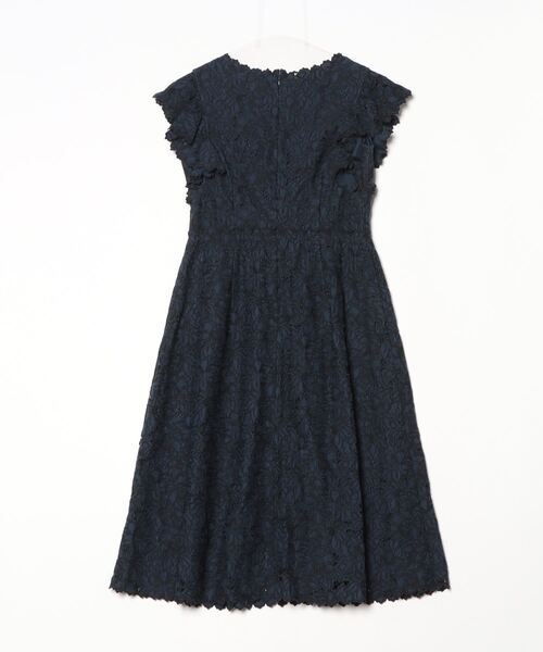 LANVINノースリーブワンピース LANVIN en Bleu 「LANVIN Bleu」 ノースリーブワンピース 38 ネイビー