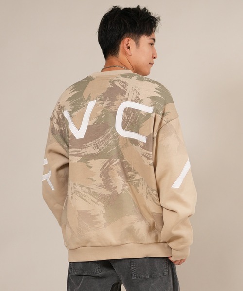 トレーナー スウェット RVCA/ルーカ FADE BACK SIDE ARCH RVCA スウェット BF042-001 メンズ レディース_24