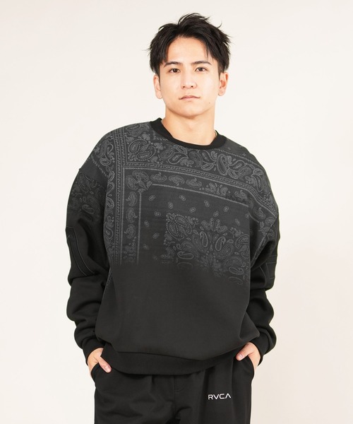 トレーナー スウェット RVCA/ルーカ FADE BACK SIDE ARCH RVCA スウェット BF042-001 メンズ レディース_10