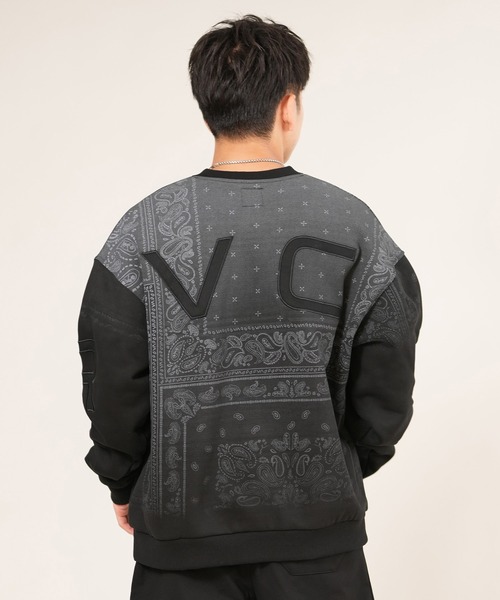 トレーナー スウェット RVCA/ルーカ FADE BACK SIDE ARCH RVCA スウェット BF042-001 メンズ レディース_12