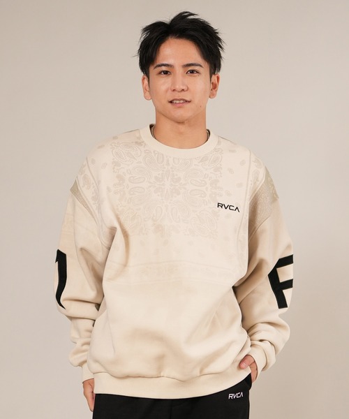 トレーナー スウェット RVCA/ルーカ FADE BACK SIDE ARCH RVCA スウェット BF042-001 メンズ レディース_16