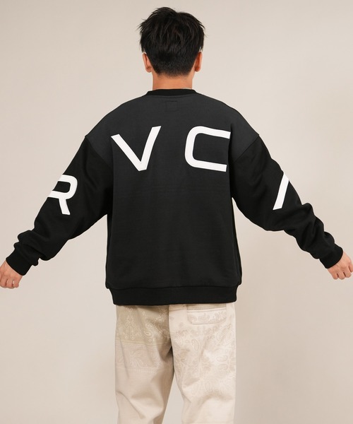 トレーナー スウェット RVCA/ルーカ FADE BACK SIDE ARCH RVCA スウェット BF042-001 メンズ レディース_6