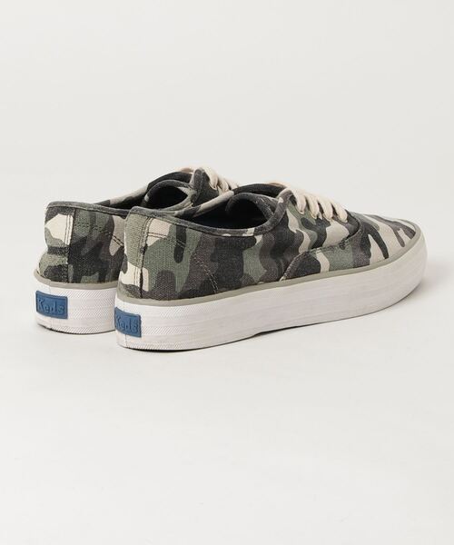「Keds」 カモフラージュローカットスニーカー L グリーン レディース