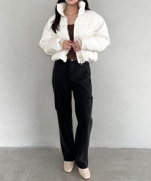 ダウンコート ダウンジャケット ストーンショート丈ダウン レディース