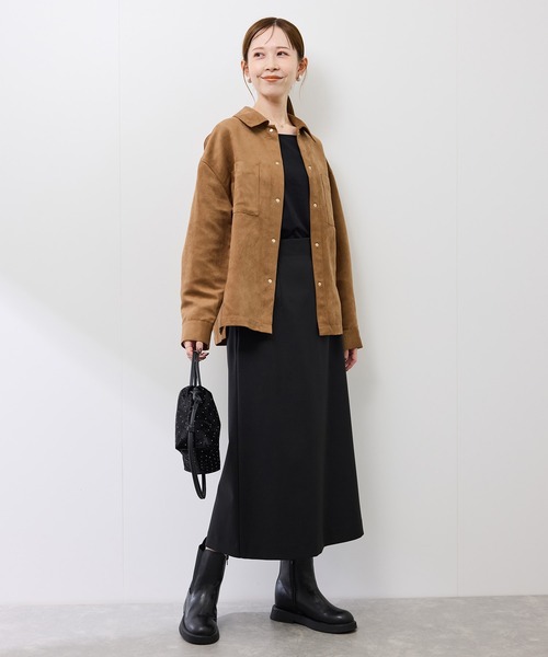 Rope picnic スエードブラウス ROPE' PICNIC（ロペ ピクニック） ブラウス シャツ スエードシャツ