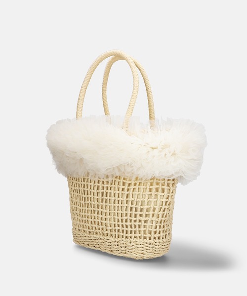 「MAMIAN」 かごバッグ FREE ホワイト レディース_画像4