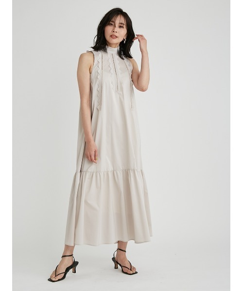 FRAY I.D（フレイ・アイディー） ノースリーブワンピース 0 ベージュ