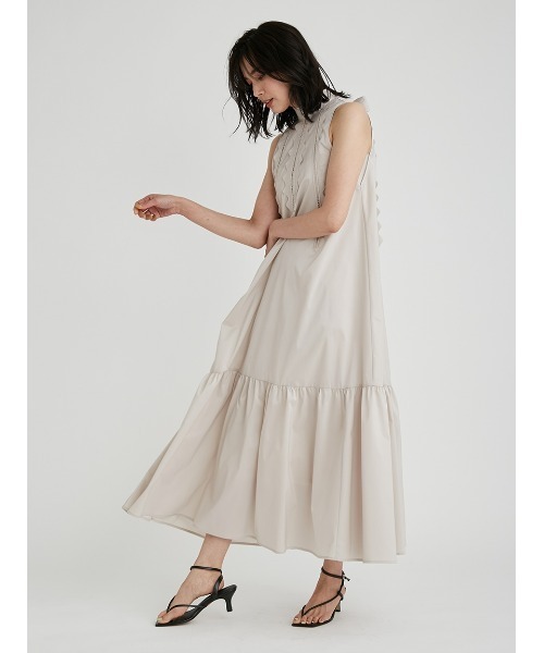 FRAY I.D ベージュノースリーブワンピース FRAY I.D（フレイ・アイディー） ノースリーブワンピース 0 ベージュ