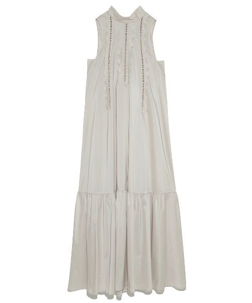 FRAY I.D ベージュノースリーブワンピース FRAY I.D（フレイ・アイディー） ノースリーブワンピース 0 ベージュ