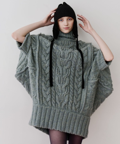 LA BELLE ETUDE（ラベルエチュード） ワンピース ケイブルBIGニット