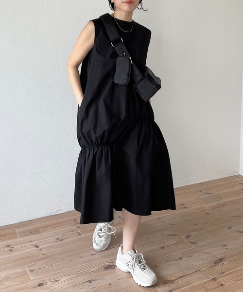 wee9s（ウィークス） ノースリーブワンピース FREE ブラック