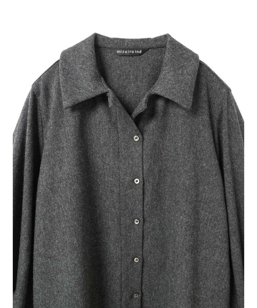 mizuiroind（ミズイロインド） ブラウス シャツ ウールブレンド