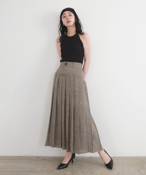 LIAN（リアン） プリーツスカート FREE ブラック レディース