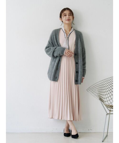TONAL（トーナル） カーディガン PREMIUM FOX×CASHMERE Vネック